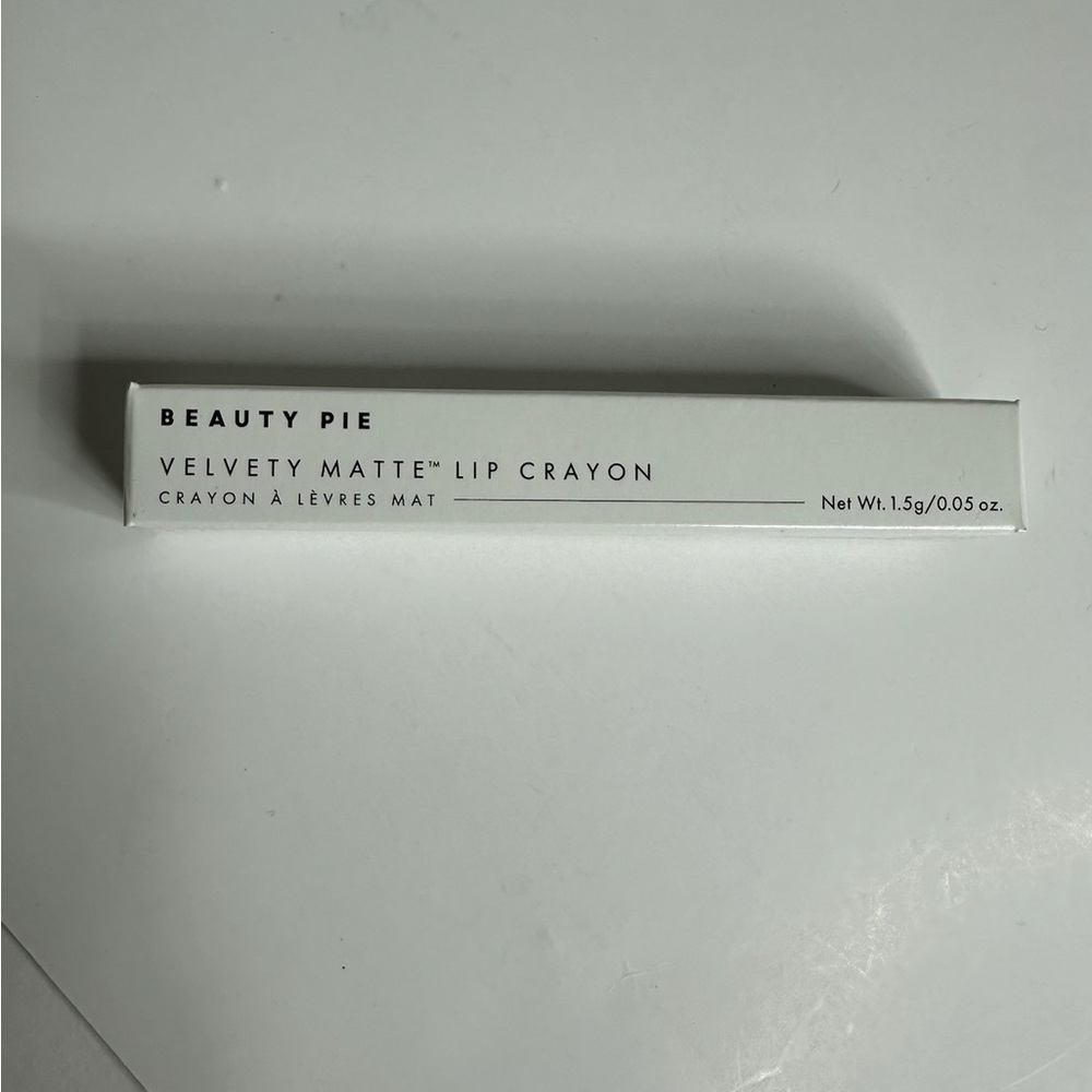 NIB Beauty Pie Velvet Matte Lip Crayon Rummy Pink Neutral Toned Light Brown Nude - Picture 12 of 14